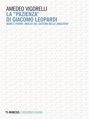 cover image of La "pazienza" di Giacomo Leopardi